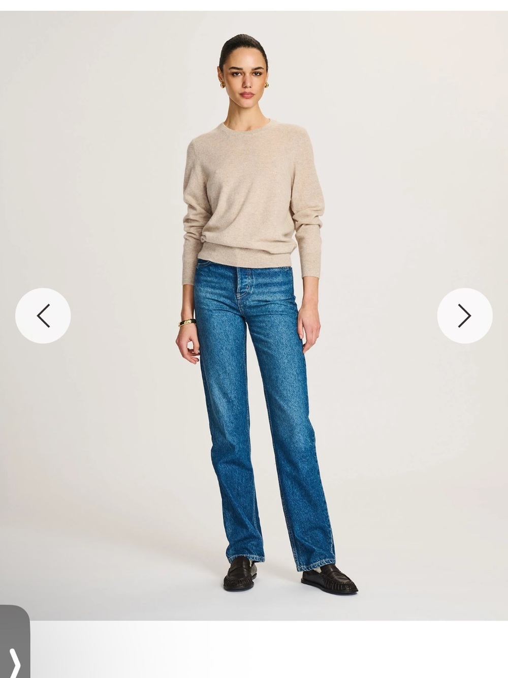 NAADAM Crewneck Sweater in Oatmeal